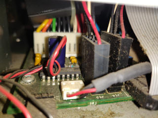 Various connections on front distribution board