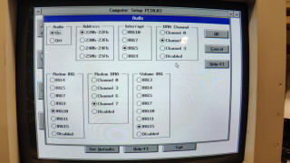 Compaq BIOS audio settings