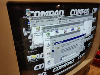 Closeup on CRT