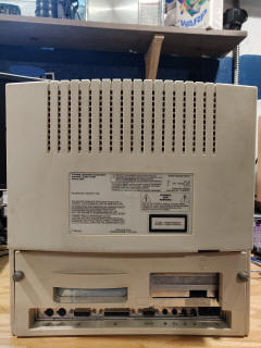 Back view of the machine