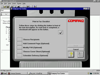 Fax checklist