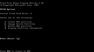 FDisk fullscreen