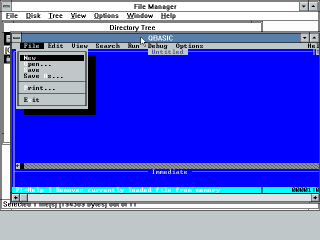 Windows 3.0 running QBasic