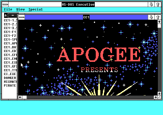 Windows/386 starting Crystal Caves