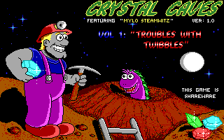Crystal Caves running in fullscreen