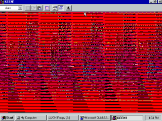 Windows 95 running Commander keen